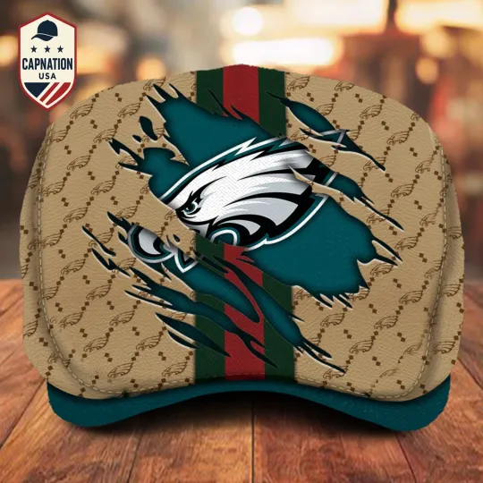 Discover Philadelphia Team Eagles Jeff Cap football Jeff Cap football Driving Cap, football Golf Cap