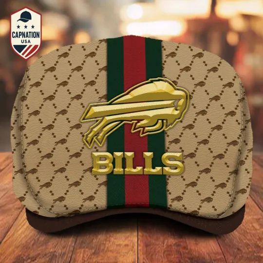 Discover Buffalo Team Bills Jeff Cap football Jeff Cap football Driving Cap, football Golf Cap Flat Cap