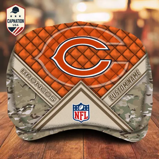 Discover Chicago Team Bears Jeff Cap Bears Newsboy Cap Flat Cap football Golf Cap For Men