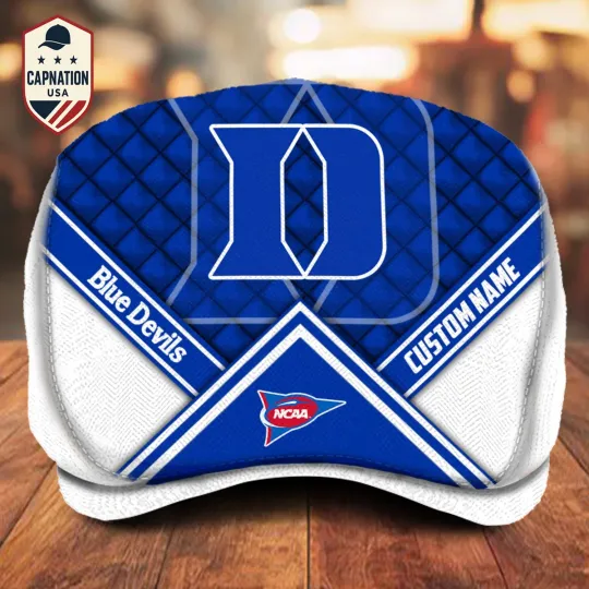 Discover Duke-Blue-Devils-Jeff Cap Custom Name NCAA Jeff Cap Driving Cap Golf Cap