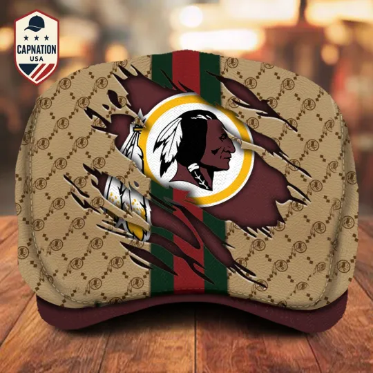 Discover Washington Team Redskins Jeff Cap football Jeff Cap football Driving Cap, football Golf Cap
