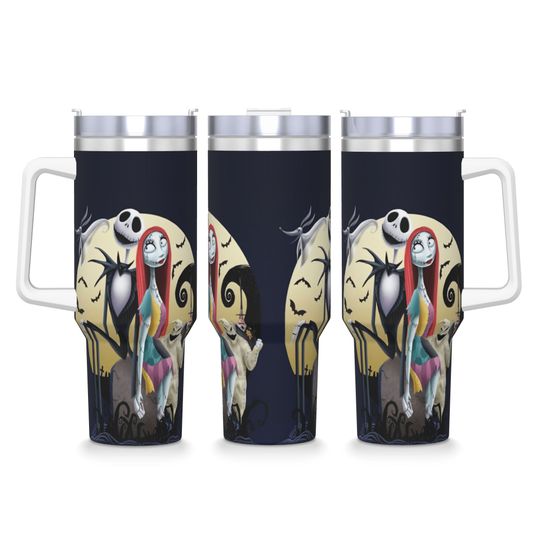 Stainless Steel Tumbler The Nightmare Before Christmas Thermal Mug  Keep Heat Hot Drinks Mugs Cup Driving Graphic Water Bottle