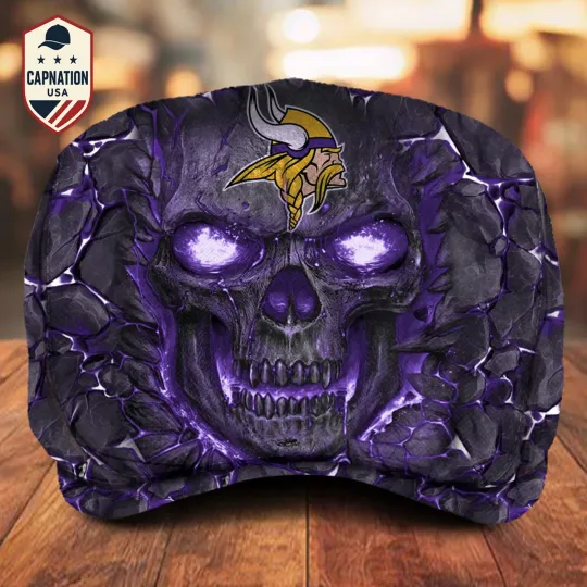 Discover Minnesota Team Vikings Jeff Cap football Jeff Cap football Driving Cap, football Golf Cap