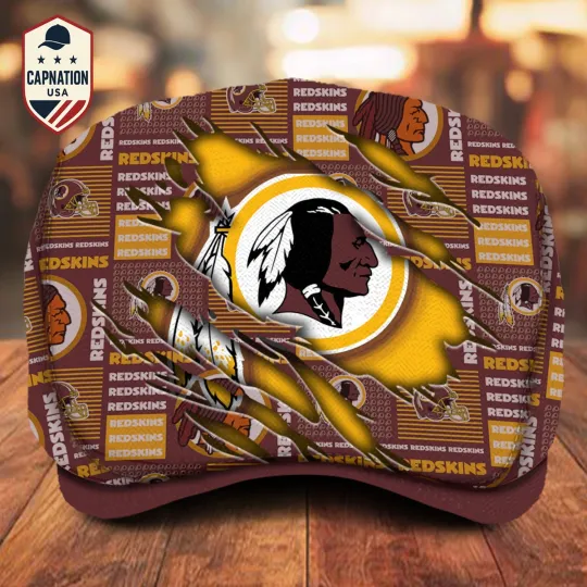 Discover Washington Team Redskins Jeff Cap football Jeff Cap Driving Cap Golf Cap