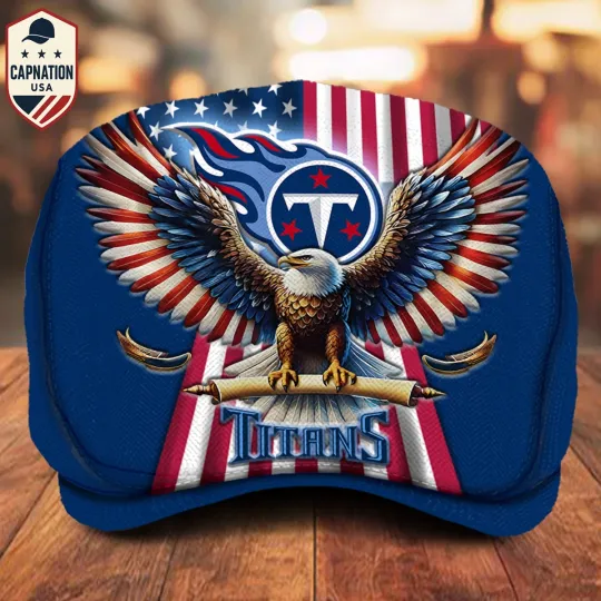 Discover Tennessee-Titans Jeff Cap Personalized Name football Jeff Cap Driving Cap Golf Cap
