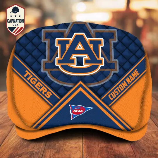 Discover Auburn-Tigers-Jeff Cap Custom Name NCAA Jeff Cap Driving Cap Golf Cap