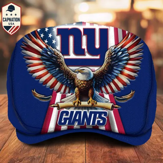 Discover New -York -Giants Jeff Cap Personalized Name football Jeff Cap Driving Cap Golf Cap