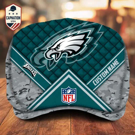 Discover Philadelphia-Eagle Jeff Cap Personalized Name football Jeff Cap Driving Cap Golf Cap