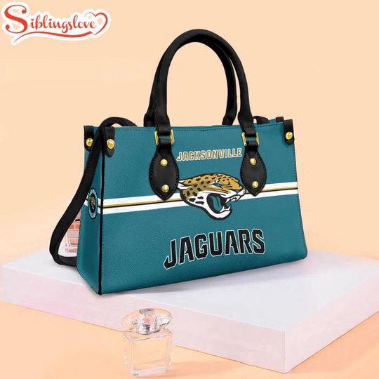 Discover football Jacksonville Jaguars Team Football Logo Leather Handbag For Fans