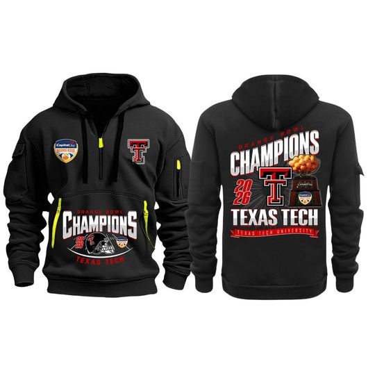 Texas Tech Orange Bowl Champions Quarter Zip Hoodie