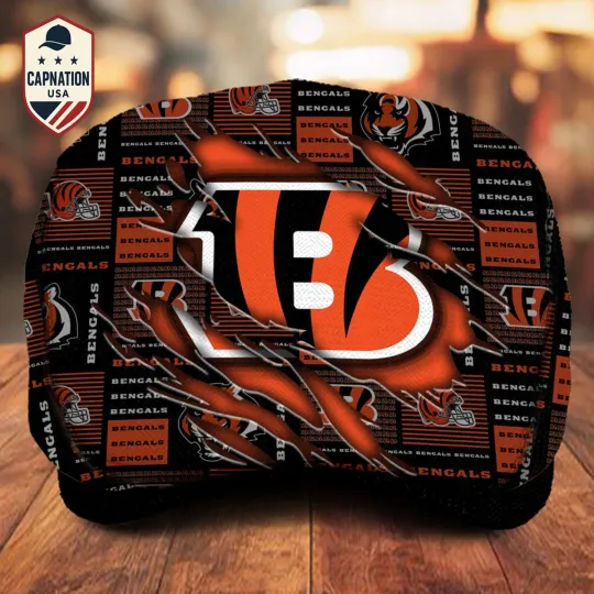 Discover Cincinnati Football Team Bengals Jeff Cap football Jeff Cap Driving Cap Golf Cap