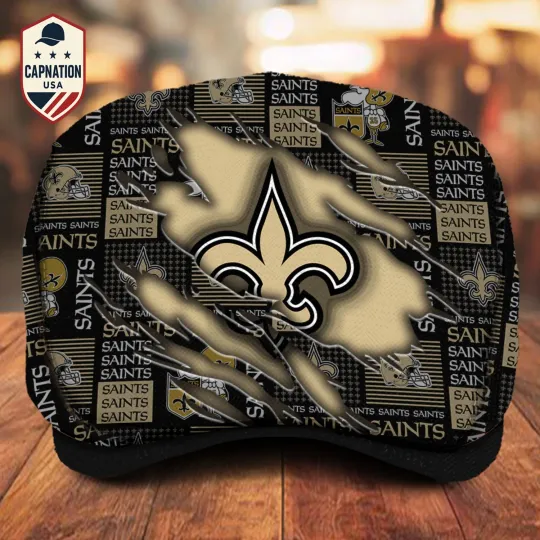 Discover New Orleans Football Team Saints Jeff Cap football Jeff Cap Driving Cap Golf Cap