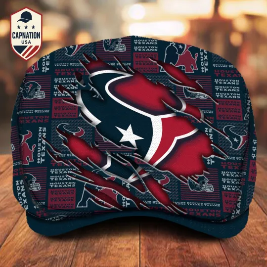 Discover Houston Football Team Texans Jeff Cap football Jeff Cap Driving Cap Golf Cap
