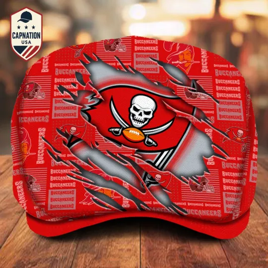 Tampa Bay Footbal Team Buccaneers Jeff Cap football Jeff Cap Driving Cap Golf Cap