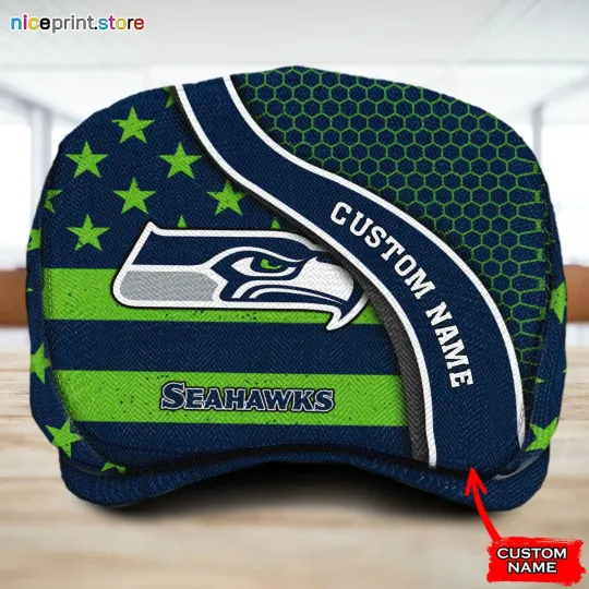 Seattle Team Seahawks Jeff Cap football Jeff Cap Driving Cap Golf Cap For Men