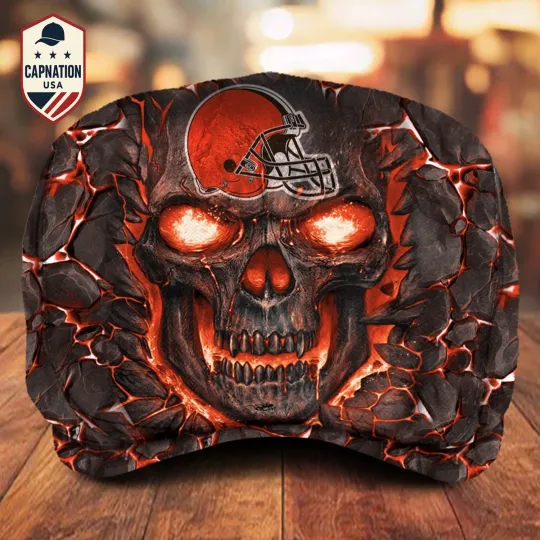 Discover Cleveland Team Browns Jeff Cap football Jeff Cap football Driving Cap football Golf Cap