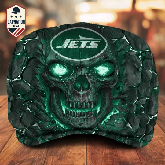 Discover New-York-Jets Jeff Cap H davidson Jeff Cap football Newsboy Cap Flat Cap11