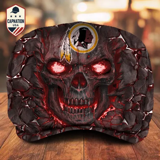 Discover Washington Team Redskins Jeff Cap football Jeff Cap football Driving Cap football Golf Cap