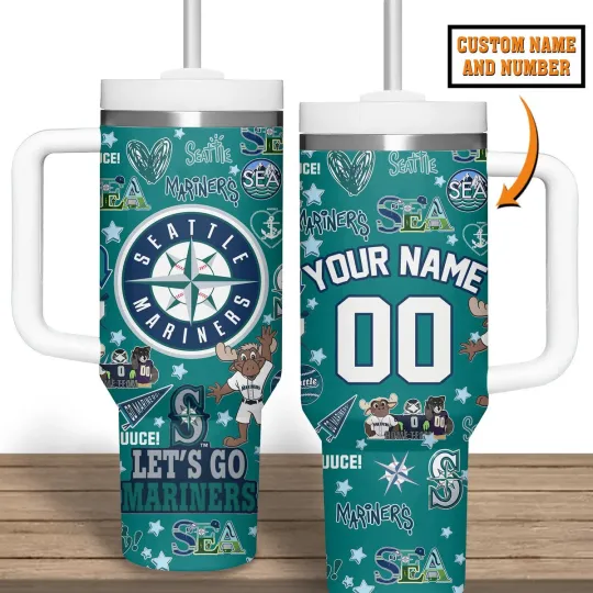Discover Seattle Baseball Fan Custom Tumbler 40oz With Handle