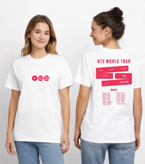 BTS World Tour 2026 T-Shirt – Concert Merch ARMY Fan Gift