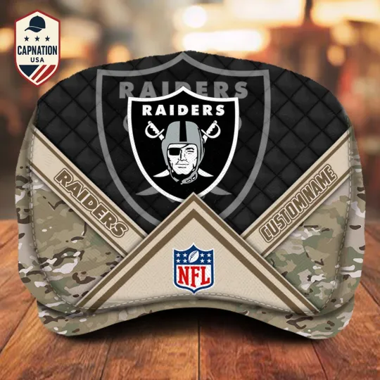 Las Vegas-Raiders Jeff Cap Raiders Newsboy Cap Flat Cap football Golf Cap For Men