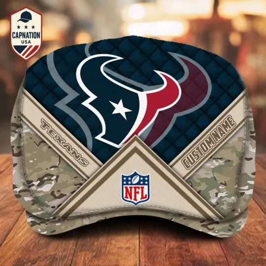 Discover Houston Team Cardinals Jeff Cap football Newsboy Cap Flat Cap football Golf Cap For Men