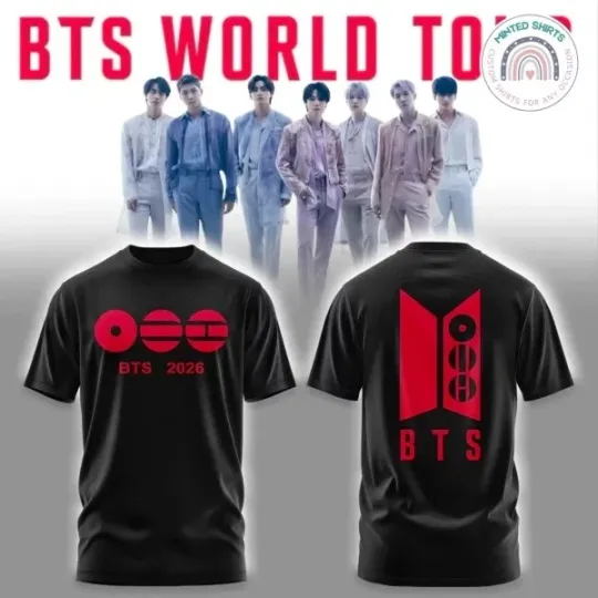 BTS World Tour 2026 We Are Back Special Edition T-shirt
