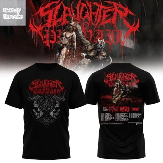 Discover Slaughter To Prevail Tour 2026 T-shirt