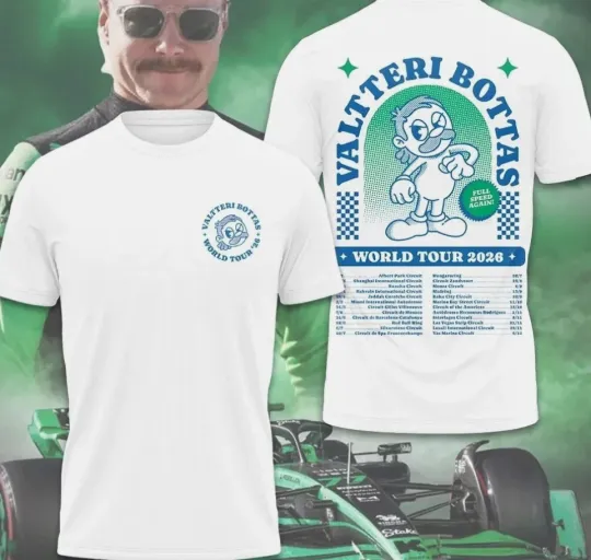 Discover Valtteri Bottas World Tour 2026 Unisex T-Shirt