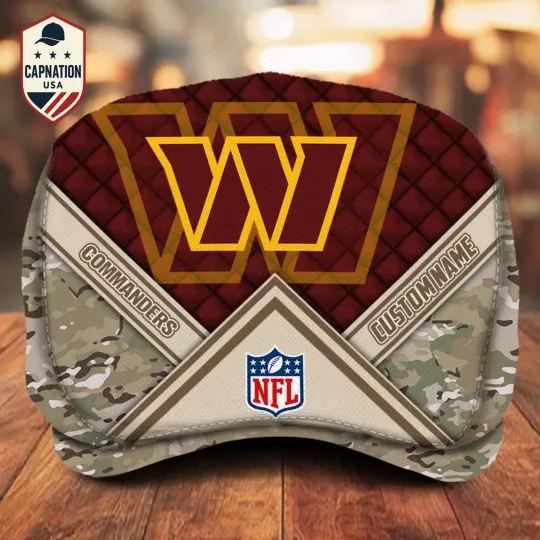 Discover Washington-Commander Jeff Cap football Newsboy Cap Flat Cap football Golf Cap For Men