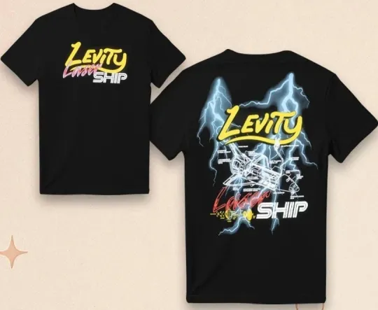 Discover New Levity Lasership Tour Lightning 2025-2026-2 Sides Shirt