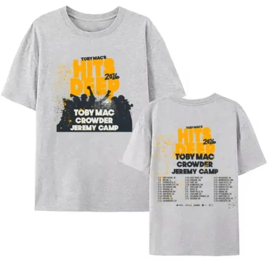 Discover New Hits Deep Tour 2026 Tobymac Hits Deep Concert-2 Sides Shirt