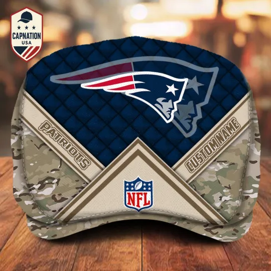 Discover New England-Patriot Jeff Cap Patriot Newsboy Cap Flat Cap football Golf Cap For Men