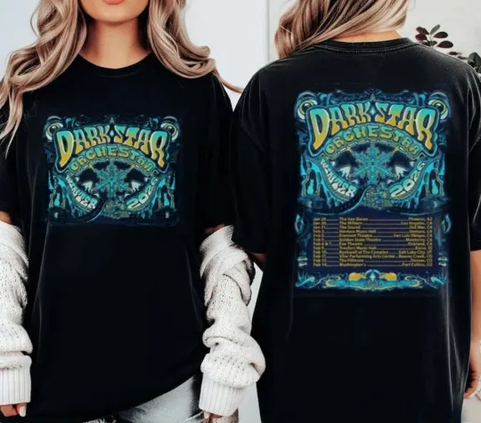 Discover New Dark Star Orchestra Winter Tour 2026-2 Sides Shirt