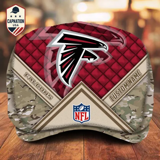 Discover Atlanta Team Falcons Jeff Cap Falcons Newsboy Cap Flat Cap football Golf Cap For Men
