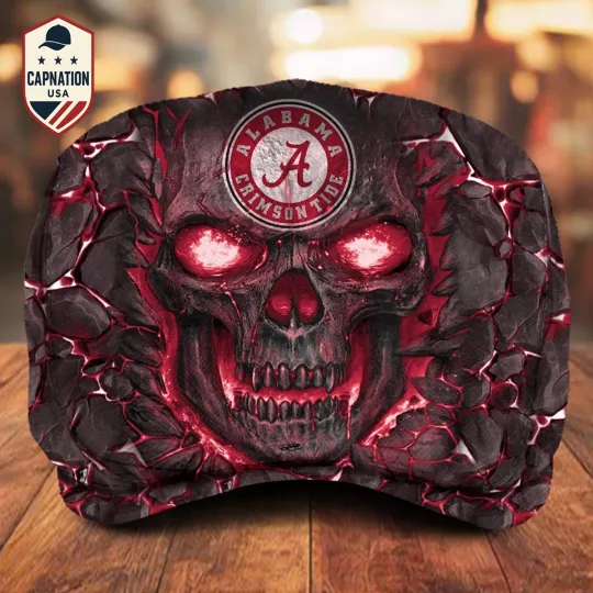Discover Albm Team Crimson Tide Jeff Cap Driving Cap Golf Cap Flat Cap Newsboy Cap