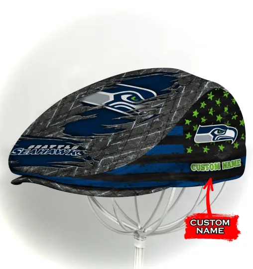 Seattle Team Seahawks Jeff Cap football Jeff Cap football Driving Cap Golf Cap For Men