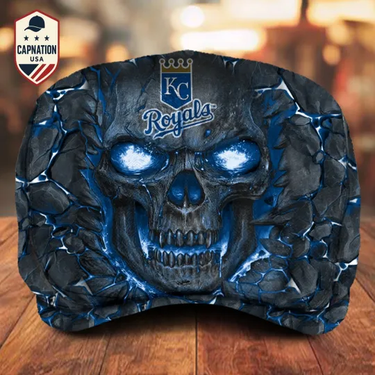 Discover Kansas City Team Royals Jeff Cap MLB Jeff Cap Driving Cap Flat Cap For Men M7