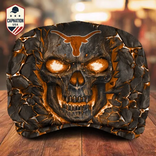 Discover Texas Team Longhorns Jeff Cap Driving Cap Golf Cap Flat Cap Newsboy Cap M7