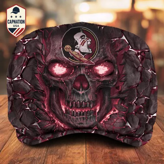 Discover Florida*State Team Seminol Jeff Cap Driving Cap Golf Cap Flat Cap Newsboy Cap M7