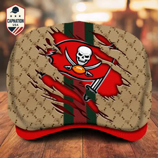 Discover Tampa-Bay-Buccaneers Jeff Cap football Newsboy Cap Golf Cap Driving Gift for Men M9