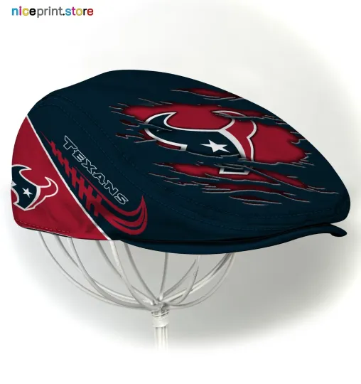 Discover Houston Team Texans Jeff Cap football Jeff Cap football Driving Cap, football Golf Cap