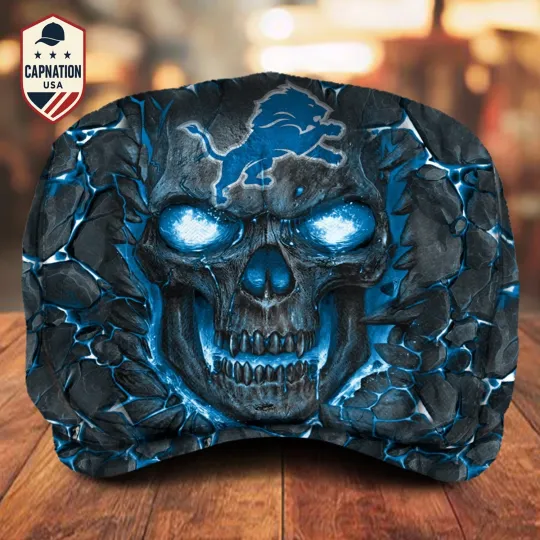 Discover Detroit Team Lions Jeff Cap football Jeff Cap football Driving Cap football Golf Cap