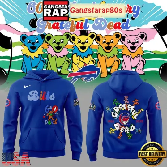 Discover Buffalo 60th Anniversary Grateful Style Limited 3D All Over Print Unisex Hoodie