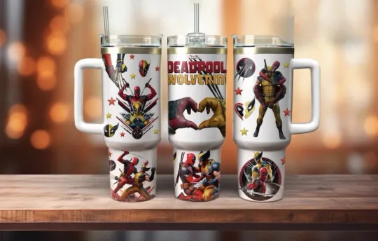 Deadpool and Wolverine 40oz Tumbler, Gift For Fans