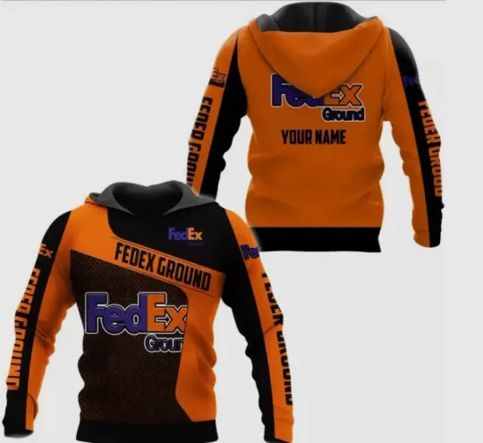 Discover Fedex Express Hoodie 3d custom name gift for Delivery Driver All size