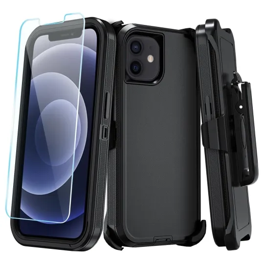 Discover For iPhone 11/11 Pro Max Case Phone Cover Shockproof Fit Defender + Glass Screen