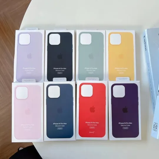 Discover New For iPhone 14Plus 14Pro 14Pro Max Original Silicone Phone Case with MagSafe