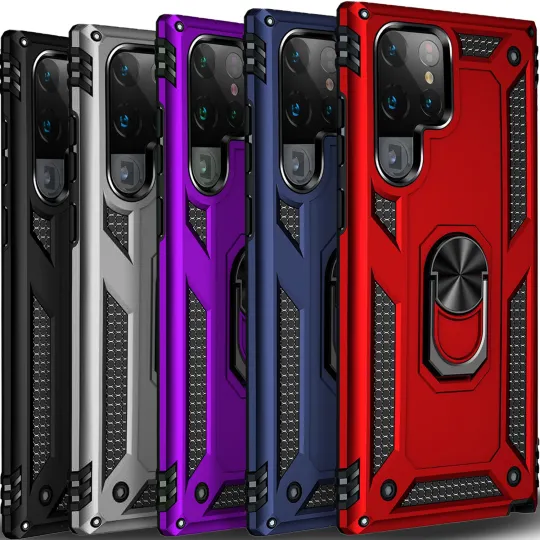 Discover For Samsung Galaxy S25 Ultra S24 S23 S22 S21 FE Case Phone Cover + Screen Glass