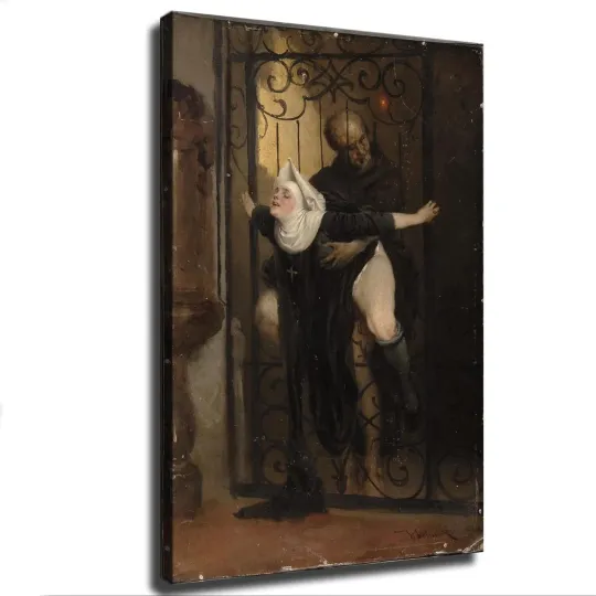 Discover Heinrich Lossow The Sin 1880 Oil Painting Art Poster Vintage Poster Canvas